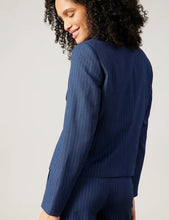 Load image into Gallery viewer, GERRY WEBER Fitted Blazer with Thin Stripes in Navy
