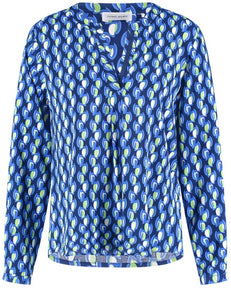 Gerry Weber Flowing Long Sleeve Blouse in Blue