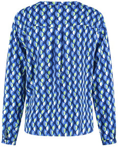 Gerry Weber Flowing Long Sleeve Blouse in Blue