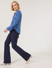 Load image into Gallery viewer, Gerry Weber Flowing Long Sleeve Blouse in Blue
