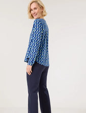 Load image into Gallery viewer, Gerry Weber Flowing Long Sleeve Blouse in Blue
