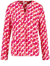 Load image into Gallery viewer, Gerry Weber V-Neck Blouse in Pink/Orange
