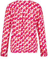 Load image into Gallery viewer, Gerry Weber V-Neck Blouse in Pink/Orange
