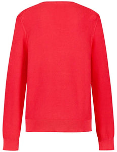 Gerry Weber Long Sleeve Sweater in Red