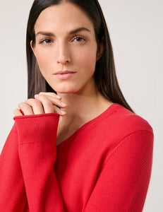 Gerry Weber Long Sleeve Sweater in Red