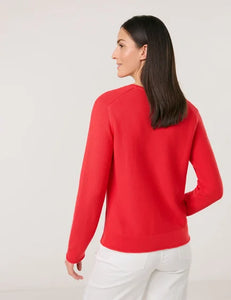 Gerry Weber Long Sleeve Sweater in Red