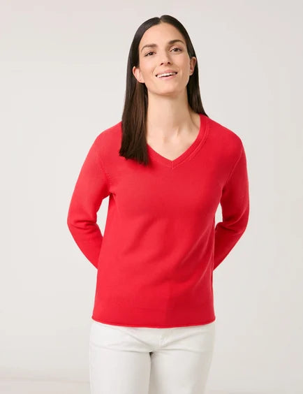 Gerry Weber Long Sleeve Sweater in Red