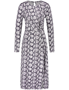 GERRY WEBER Jersey Midi Dress in Lizard Print