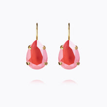 Load image into Gallery viewer, Caroline Svedbom Mini Drop Clasp Earrings in Gold/Light Coral
