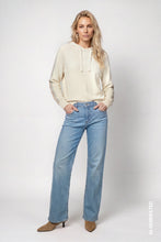 Load image into Gallery viewer, Monari Knitted Jumper with Hood in Antique White
