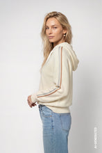 Load image into Gallery viewer, Monari Knitted Jumper with Hood in Antique White
