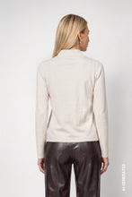 Load image into Gallery viewer, Monari Fine Knitted Jumper with Button Placket in Antique White
