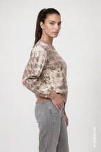 Load image into Gallery viewer, Monari Knitted Jumper with Houndstooth Jacquard Pattern
