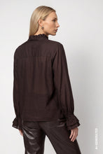 Load image into Gallery viewer, Monari Blouse with Flounces in Coffee Blouse
