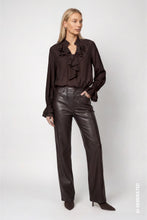 Load image into Gallery viewer, Monari Blouse with Flounces in Coffee Blouse
