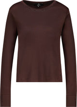 Load image into Gallery viewer, Monari Long Sleeve Shirt with Rhinestone Details in Black Coffee
