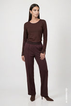Load image into Gallery viewer, Monari Long Sleeve Shirt with Rhinestone Details in Black Coffee
