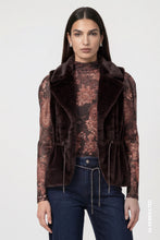 Load image into Gallery viewer, Monari Faux Fur Gilet Jacket in Black Coffee
