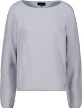 Load image into Gallery viewer, Monari Knitted Jumper with Decorative Accents in Light Grey
