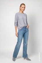 Load image into Gallery viewer, Monari Knitted Jumper with Decorative Accents in Light Grey
