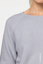 Load image into Gallery viewer, Monari Knitted Jumper with Decorative Accents in Light Grey
