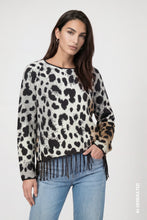 Load image into Gallery viewer, Monari Knitted Fringe Jumper in Dark Grey
