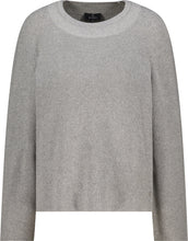 Load image into Gallery viewer, Monari Knitted Jumper with Double Collar in Light Grey
