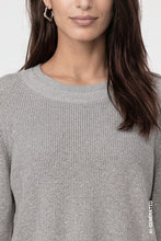 Load image into Gallery viewer, Monari Knitted Jumper with Double Collar in Light Grey
