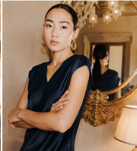 Load image into Gallery viewer, Marella Low Back Dress in Aviation
