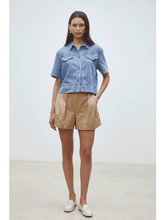 Load image into Gallery viewer, Suncoo Laika Denim Blouse

