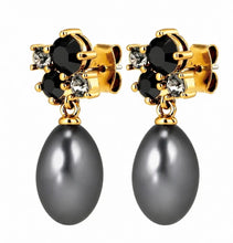 Load image into Gallery viewer, Dyrberg/Kern Petun Black Earrings
