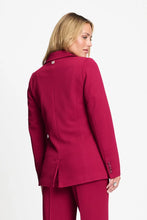 Load image into Gallery viewer, Pom Chloé Blazer in Burgundy Red
