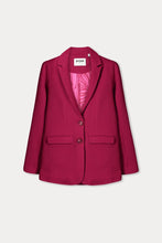 Load image into Gallery viewer, Pom Chloé Blazer in Burgundy Red
