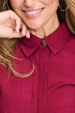Load image into Gallery viewer, Pom Ivy Blouse in Burgundy Red
