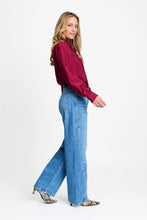 Load image into Gallery viewer, Pom Ivy Blouse in Burgundy Red
