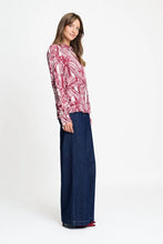 Load image into Gallery viewer, Pom Mila Ribbon Blouse in Red
