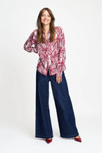 Load image into Gallery viewer, Pom Mila Ribbon Blouse in Red
