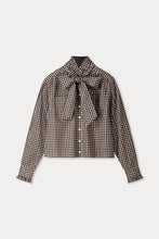 Load image into Gallery viewer, Pom Noa Check Blouse in Blouse
