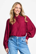 Load image into Gallery viewer, Pom Ivy Blouse in Burgundy Red
