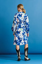 Load image into Gallery viewer, Pom Crane Birds Blue Dress
