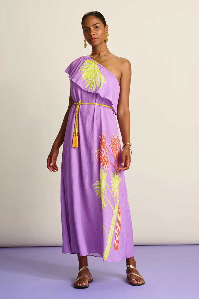 Pom Lilac Flower Dress