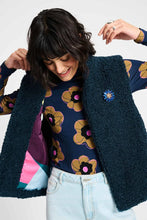 Load image into Gallery viewer, Pom GILET Teddy Love in Navy
