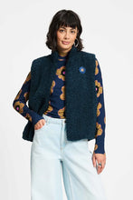 Load image into Gallery viewer, Pom GILET Teddy Love in Navy

