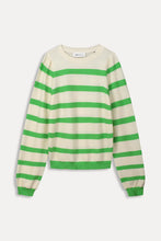 Load image into Gallery viewer, Pom Striped Pullover in Green
