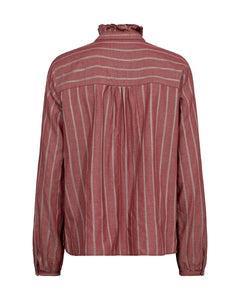 Mos Mosh Biles Stripe Blouse in Rust