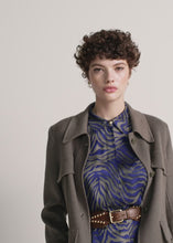 Load and play video in Gallery viewer, Riani Midi Dress with Zebra Print
