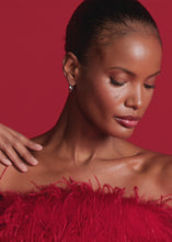 Load and play video in Gallery viewer, Riani Dress with Feather Appliqué
