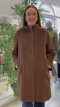 Load and play video in Gallery viewer, Rosso35 Long Coat in Cinnamon
