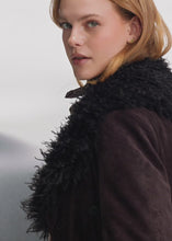 Load and play video in Gallery viewer, Riani Suede Coat with Faux Fur
