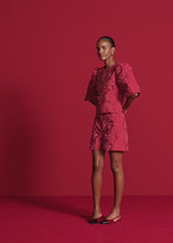 Load and play video in Gallery viewer, Riani Structured Blouse with Puff Sleeves
